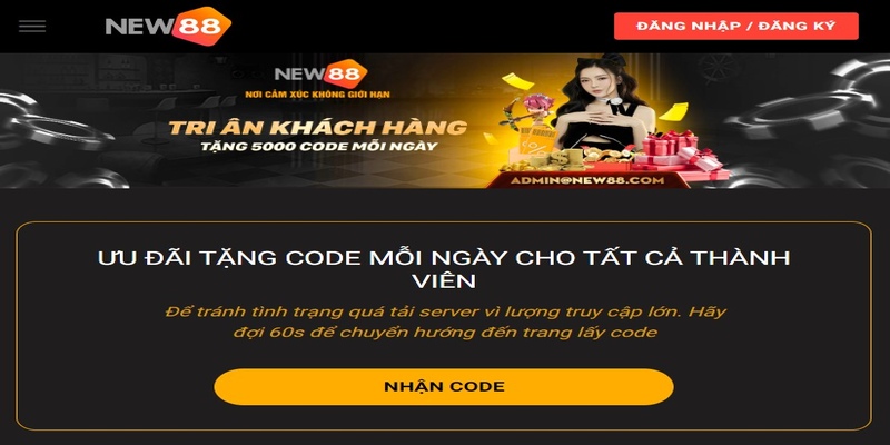 Loại code ưu đãi phổ biến