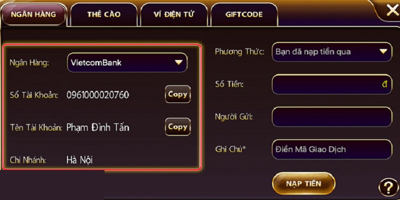 Phương thức rút tiền New88 nhà cái hỗ trợ 